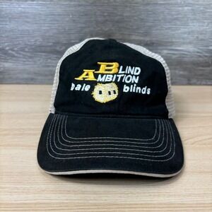 Blind Ambition Hat Cap Snapback Black Bale Blinds One Size Adjustable